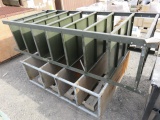 (1) HEAVY DUTY 5-SHELF STEEL RACK, AND (1) HEAVY DUTY 8 SHELF STEEL RACK