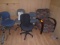 (4) ROLLING CHAIRS & LOUNGE CHAIR