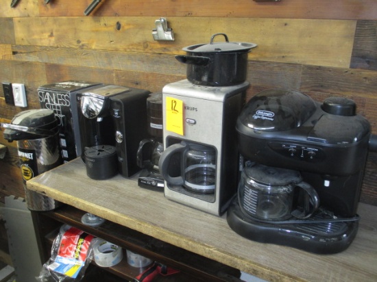 LOT OF COFFEE MAKERS