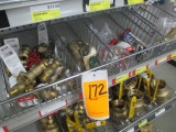 CONTENTS OF SHELF-ASSORTED SIZE & STYLE VALVES