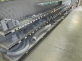 CONTENTS OF SHELVING - ASSORTED PVC CURVED PIPE & FITTINGS (GRAY)