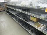 (5) SECTIONS OF GONDOLA SHELVING CONTENTS-MOSTLY ADB FITTINGS-90'S, 45'S, C