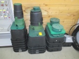 LOT OF ASSORTED STYLE IRRAGATION CONTROL VALVE COVERS
