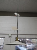 HANGING LIGHT W/ ROUND SHADE (WHITE)