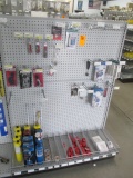 INVENTORY ON (1) SECTION GONDOLA SHELVING-PIPE TAPS, TUBING CUTTERS, SOLDER