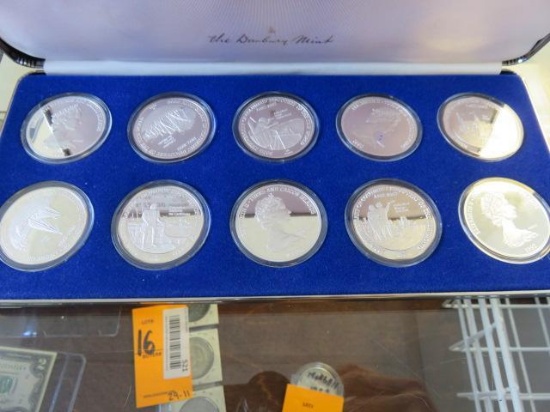 CHRISTOPHER COLUMBUS 500TH ANNIVERSARY SILVER PROOF COIN SET