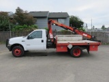 2003 FORD F450 FLATBED UTILITY CRANE TRUCK