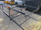 CAB OVER STEEL MATERIAL RACK  W/ RATCHET TIE DOWNS (MEASURES 96