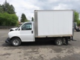 2010 CHEVROLET 2500 EXPRESS CUTAWAY BOX TRUCK - TITLE WILL COME BACK TOTALED RECONSTRUCTED