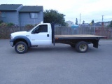 2007 FORD F550 XL SD 12' FLATBED UTILITY TRUCK