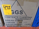 (1) BOX OF FLAME RETARDANT COVERALLS