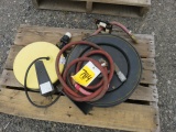 ELECTRIC CORD REEL AND (1) WALL MOUNT AIR HOSE & REEL