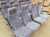 (3) ROWS OF 4-SEAT BUS SEATS