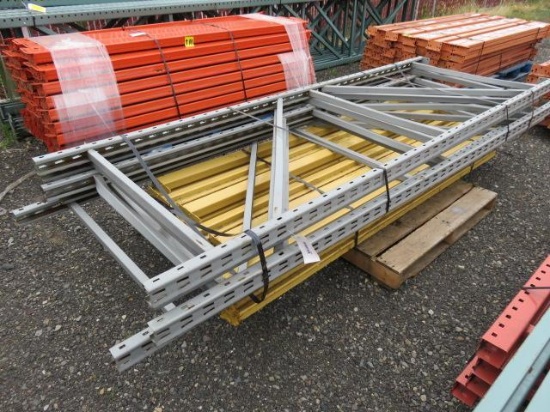 PALLET RACKING -(5) 42'' X 10'' UPRIGHTS & (18) 8 CROSSARMS