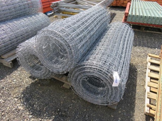 (3) ROLLS 4' FIELD FENCING