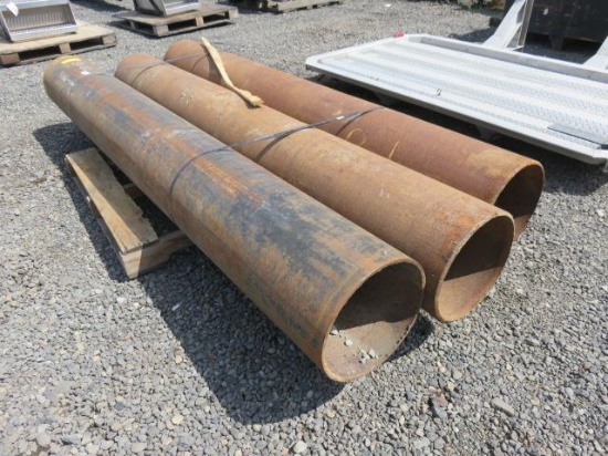 (3) 12" DIAMETER STEEL PIPES