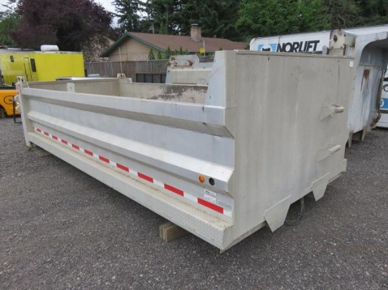 STURDY WELD 15 YARD ALUMINUM DUMP BOX W/ STEEL LINER