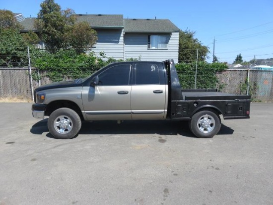 2007 DODGE RAM 2500 CREW CAB FLATBED TRUCK