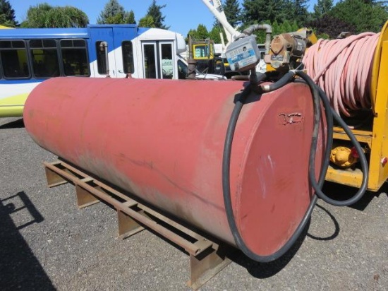 1500 GALLON FUEL TANK W/TRANSFER PUMP