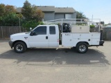 2000 FORD F350 SUPER DUTY EXTENDED CAB UTILITY SERVICE TRUCK