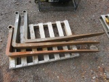 (2) 5' FORKS & MISMATCHED 5' FORK (SLIDE BAR STYLE)