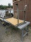 STAINLESS STEEL WORK BENCH AND HEAVY DUTY WOOD WORK BENCH WITH STAINLESS STEEL TOP