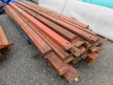 APPROXIMATELY (32) ASSORTED LENGTH AND STYLE PALLET RACKING, LOAD BEAMS