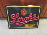 STROH'S BEER LIGHT SIGN