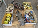 PALLET OF TWO ''WARN'' WINCHES, MODEL#'S: MRV-B7, MRV-B5, ASSORTED STRAPS