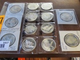 (13) ASSORTED 1 OZ SILVER COINS