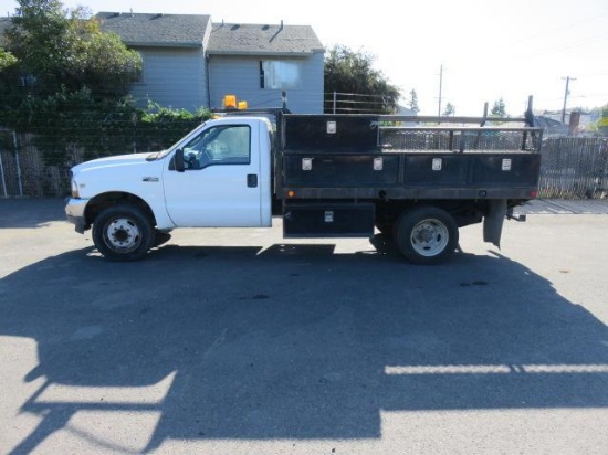 2006 FORD F450 FLATBED UTILITY SERVICE TRUCK