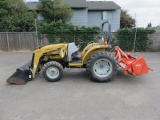 CHALLENGER MT275B TRACTOR W/FRONT LOADER & ROTOTILLER