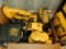 BOX OF TOTE OF CORDLESS DEWALT POWER TOOLS W/(2) BATTERIES & 1 CHARGER