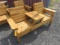 DOUBLE SEAT CEDAR BENCH 66''X24''