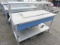 REFRIGERATED BUFFET SERVER 60''X27'' ROLL AROUND STAINLESS STEEL TABLE W/SNEEZE GUARD