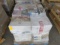 PALLET OF ASSORTED INTERIOR AND EXTERIOR LIGHT FIXTURES, GE 18,000 BTU AIR CONDITIONER, FAX MACHINE