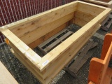 PALLET W/(3) CEDAR GARDEN BOXES, MEASURE 79''LX35''WX9''H