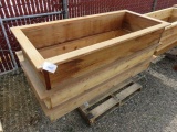 PALLET W/(3) CEDAR GARDEN BOX, MEASURES 75''LX31''DX12 1/2''H