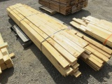 PALLET OF ASSORTED LENGTH 1''X3'' AND 1''X4'' CEDAR BOARDS