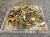 PALLET OF ASSORTED EXTENSION CORDS & STRING LIGHTS