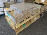 PALLET OF ASSORTED SIZE & STYLE CARPET TILES