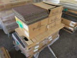 PALLET OF ASSORTED SIZE & STYLE CARPET TILES