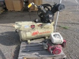 INGERSOLL RAND 30 GALLON, 200 P.S.I GAS AIR COMPRESSOR W/HONDA GX390 ELECTRIC START ENGINE