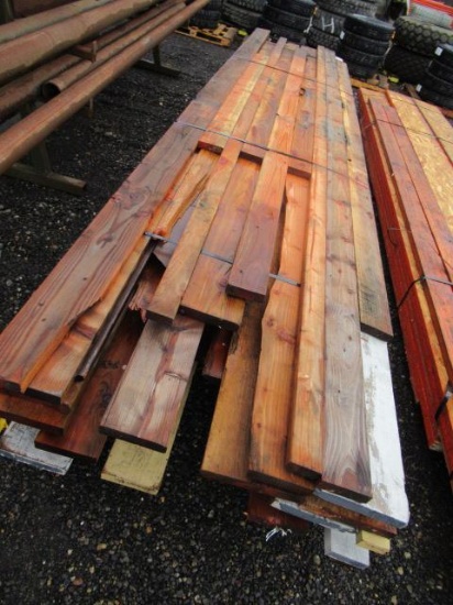 PALLET OF ASSORTED 2"X4", 2"X6", 2"X8", 2"X12" BOARDS