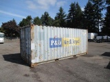 20' SHIPPING CONTAINER W/FORK POCKETS