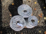 (3) ROLLS OF BARBED WIRE