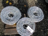 (3) ROLLS OF BARBED WIRE