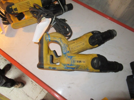 A DEWALT D2513 D HANDLE ROTARY HAMMER, A DEWALT D25203 ROTARY HAMMER