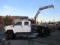 2007 GMC C5500 CREW CAB 4X4 CRANE TRUCK W/CENTER MOUNTED HIAB 077 CLX CRANE