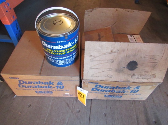 (2) BOXES OF DURA BANK-18 SLIP-RESISTANT PROTECTIVE COATING, COLOR YELLOW